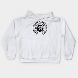 PHASR Circular Emblem in Off Black Kids Hoodie